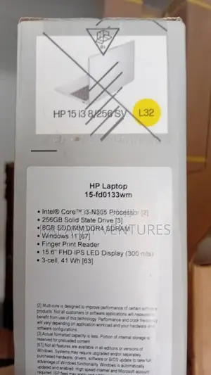 New Laptop HP 15 8GB Intel Core I3 SSD 256GB