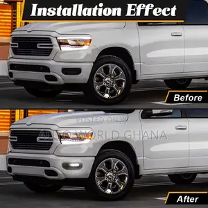 Dodge Ram 1500 Fog Light With Cover Sensor Holes 2019-2023