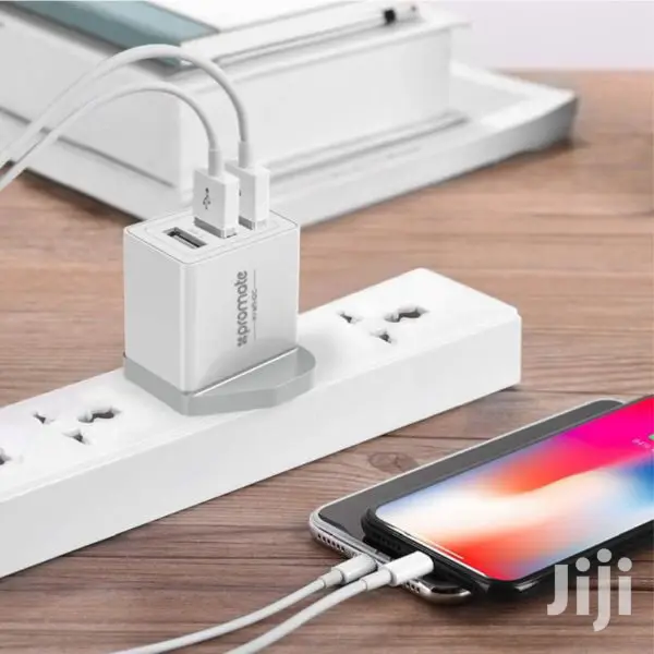 Promate Kraft 30W Quick Charge Wall Charger With 3 USB Ports