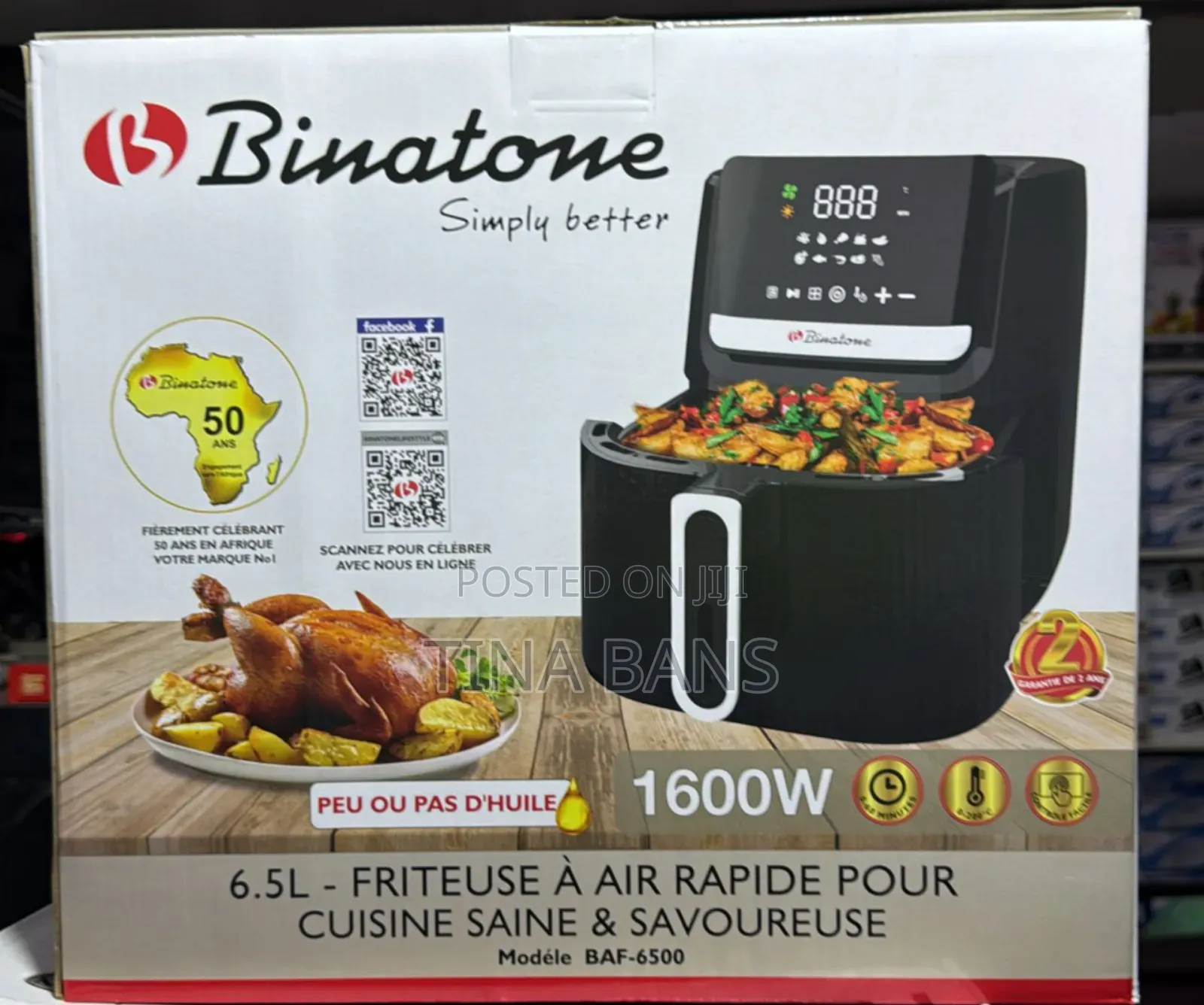 Binatone 6.8litres Air Fryer