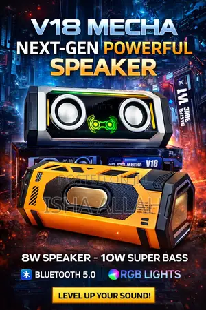 Mecha Bluetooth Speaker . For Laptops,Phones , Etc