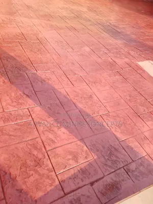 Ashlar With Clay Color ( Stamp Concrete Design)