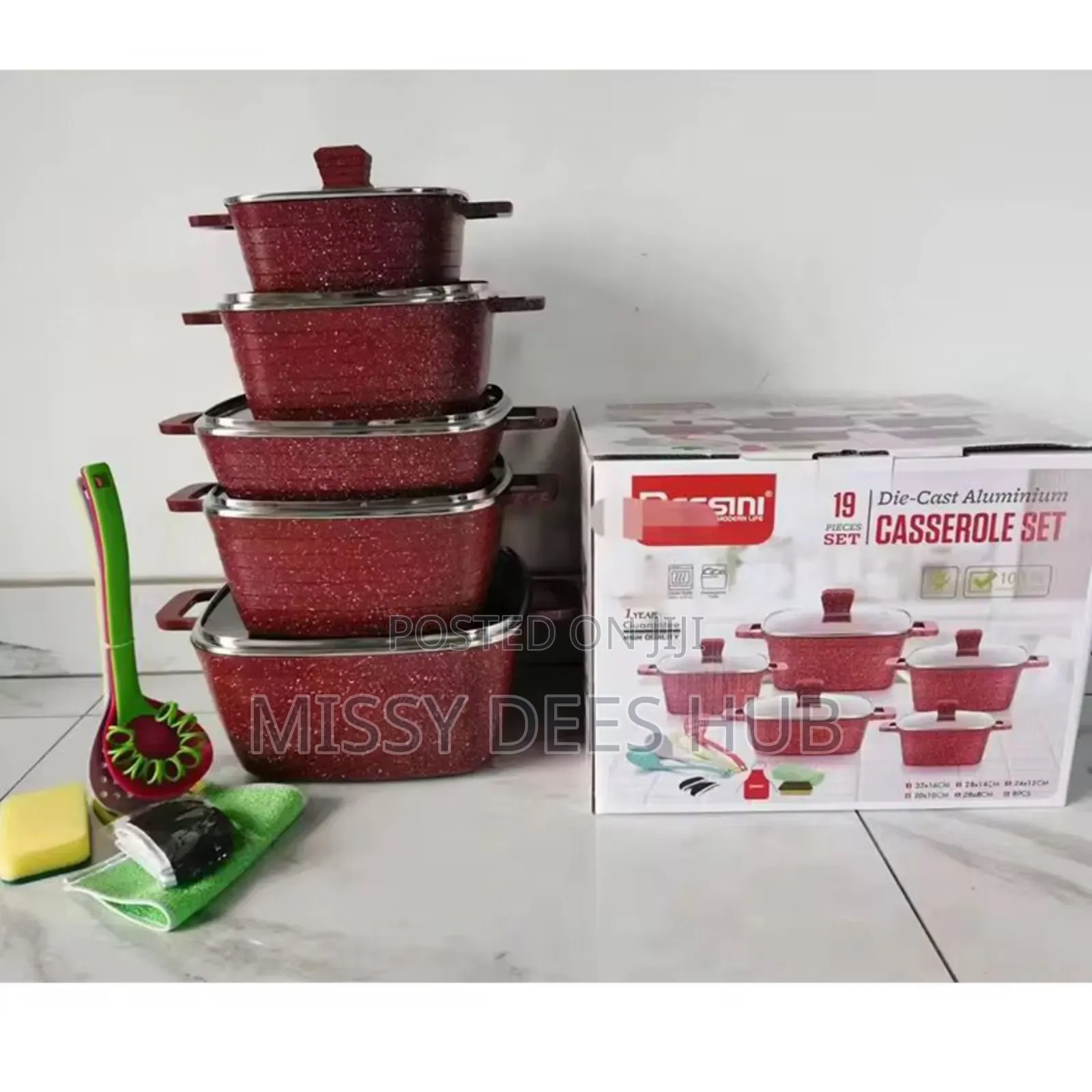 Dessini 19pcs Die-cast Aluminum Cookware