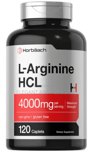 L-Arginne HCL ,4000mg Per Serving, 120 Capsules.