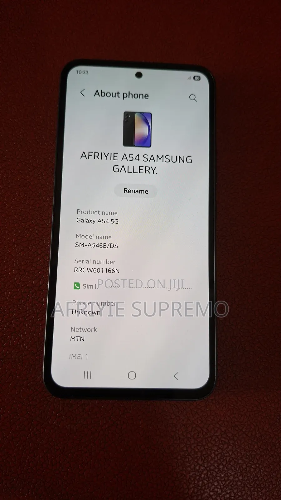 Samsung Galaxy A54 256 GB Gray