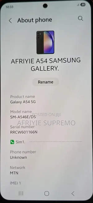 Samsung Galaxy A54 256 GB Gray