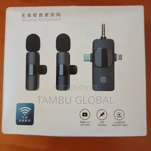 Professional 4-in-1 Wireless Lavalier Microphone – iPhone Android