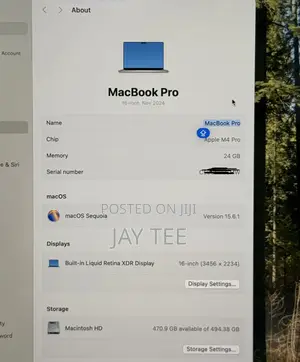 Laptop Apple MacBook Pro 24GB Apple M4 Pro SSD 512GB