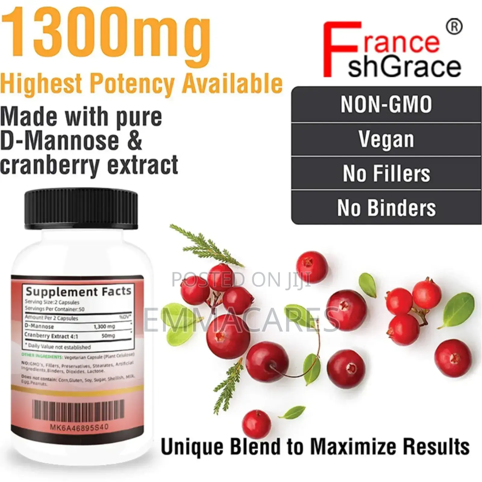 D-Mannose With Cranberry Extract
