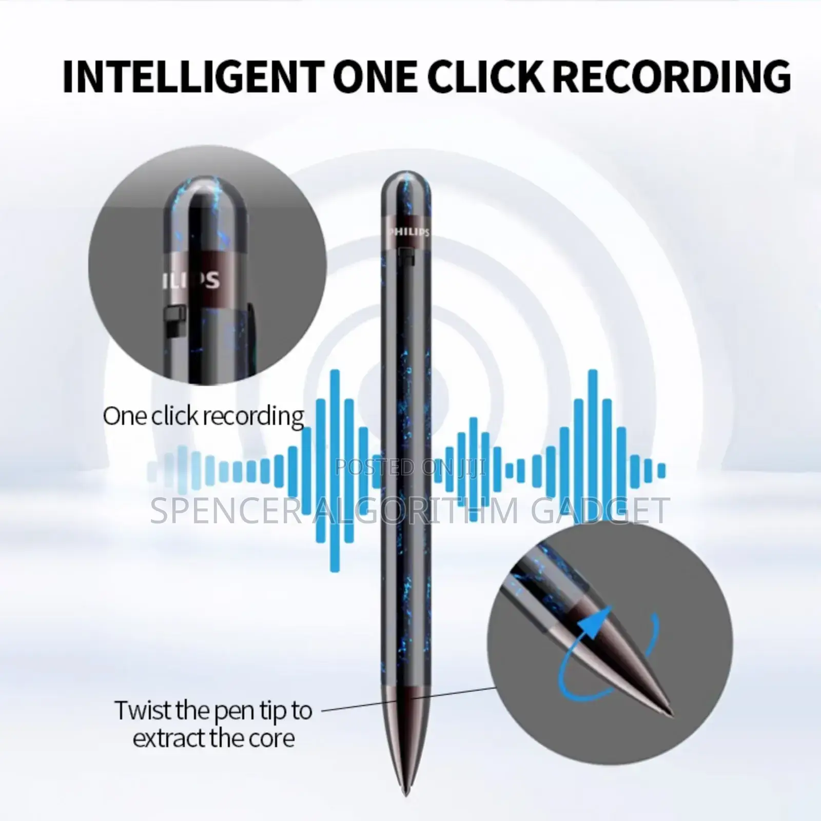 Philips Pen Voice Recorder 16gb Bluetooth Recording Vtr5900 Pro