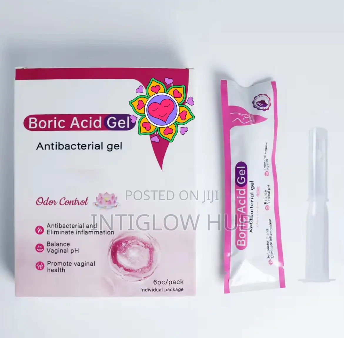 Boric Acid Vaginal Gel (6 Pieces Per Pack)