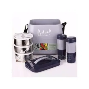 Potluck Insulated Thermal Lunch Flask- Multicolor