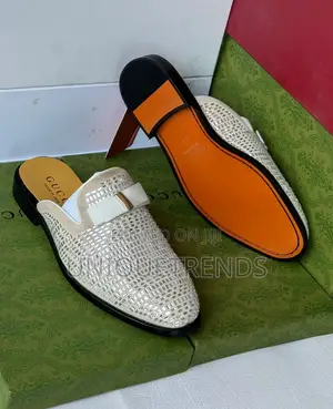 Executive Gucci Half Shoe (White)
