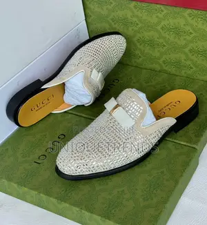 Executive Gucci Half Shoe (White)