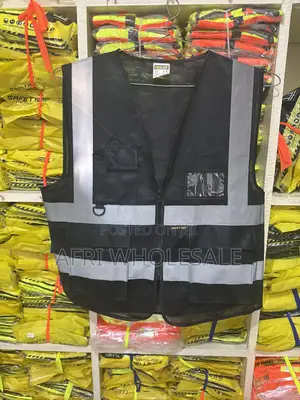 Heavy Reflective Safety Vest Multiple Pockets Id Card