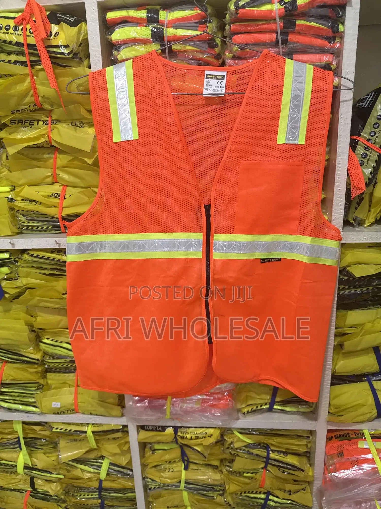 Quality Reflective Mesh Safety Vest Top Pocket
