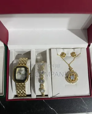 Ladies Watch Bracelet Earring Necklace Valentine Gift -Fast Delivery