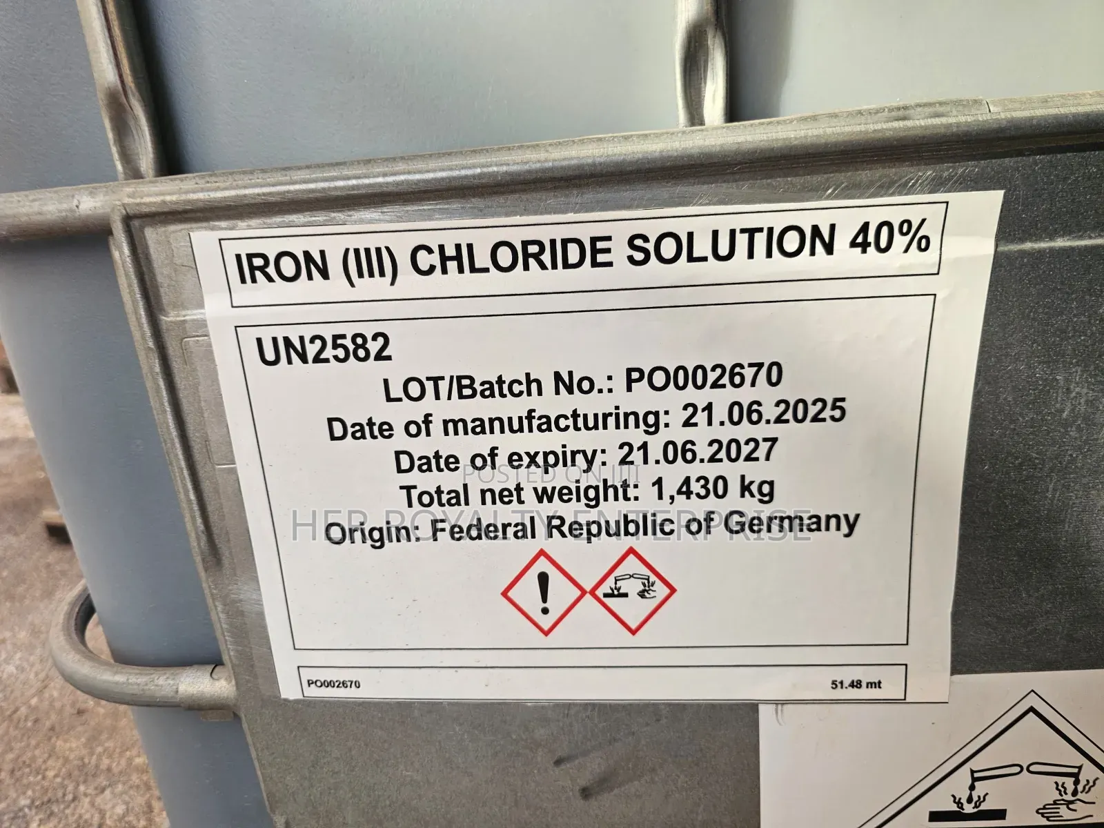 Ferric Chloride Solution(40%)