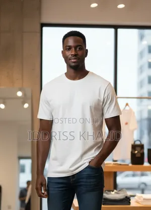 Plain White T-Shirt With 100% Pure Cotton.