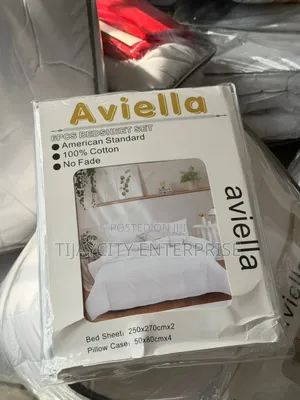6pcs White Bedsheet