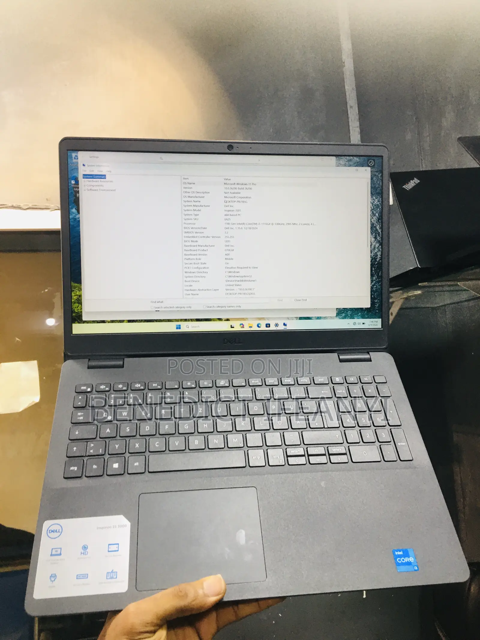 Laptop Dell Inspiron 15 3000 8GB Intel Core I3 SSD 256GB