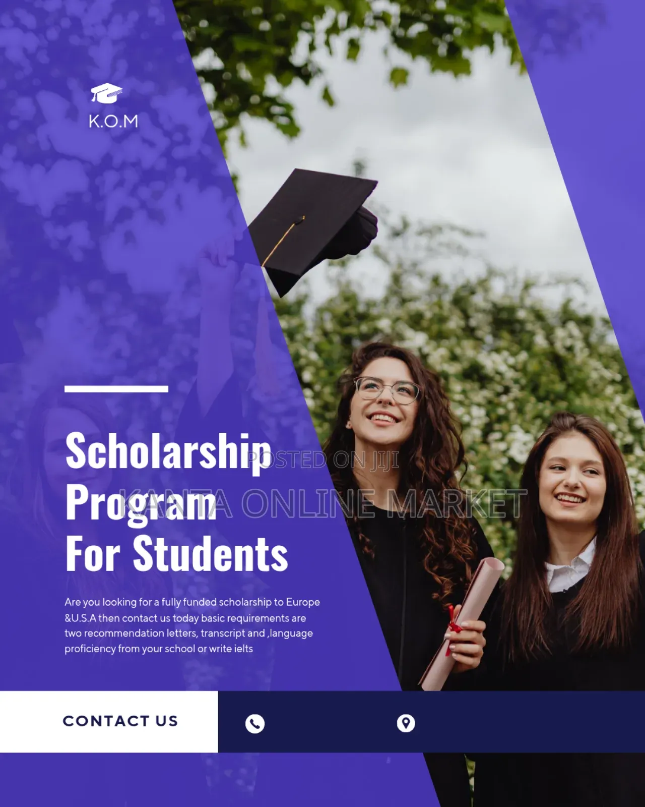 Scholarship for Europe or the U.S.A