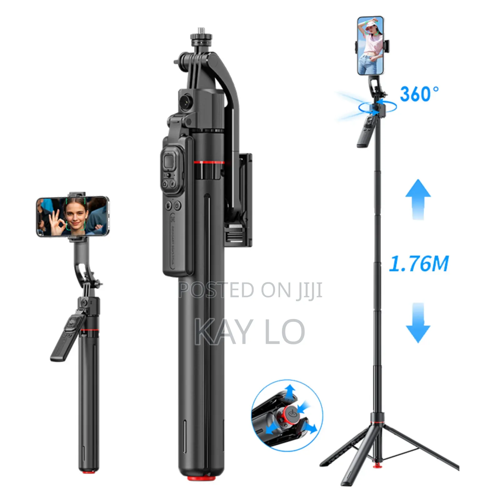 Tt07 Ai Tracking Gimbal Selfie Stick / Tripod