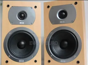 Power Leading German Brand Heco Bookshelf Speakers Good Sound Quality