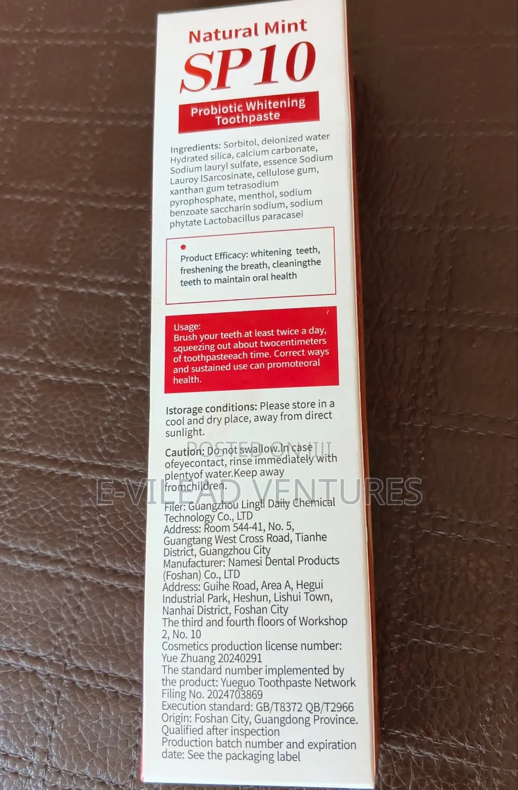 Yayashi Probiotic Toothpaste (Teeth Whitening)