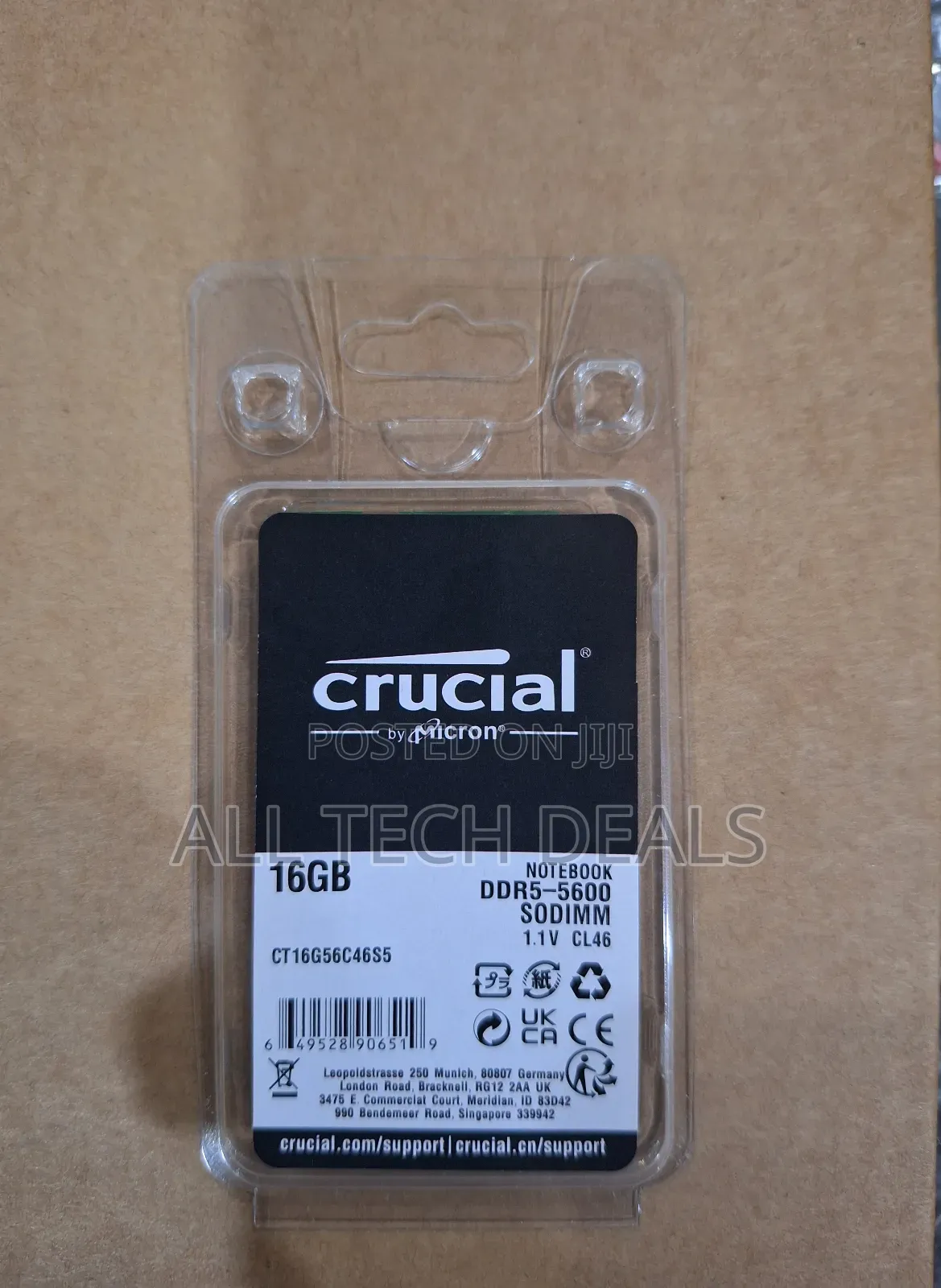 Crucial Ddr5 Ram for Laptop 5600mhz