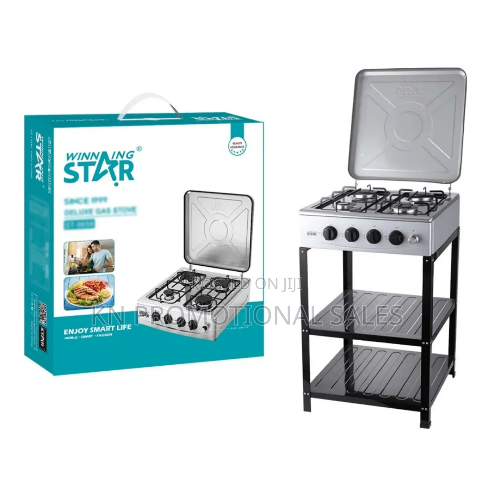 4 Gas Burner With Stand - Auto Ignition