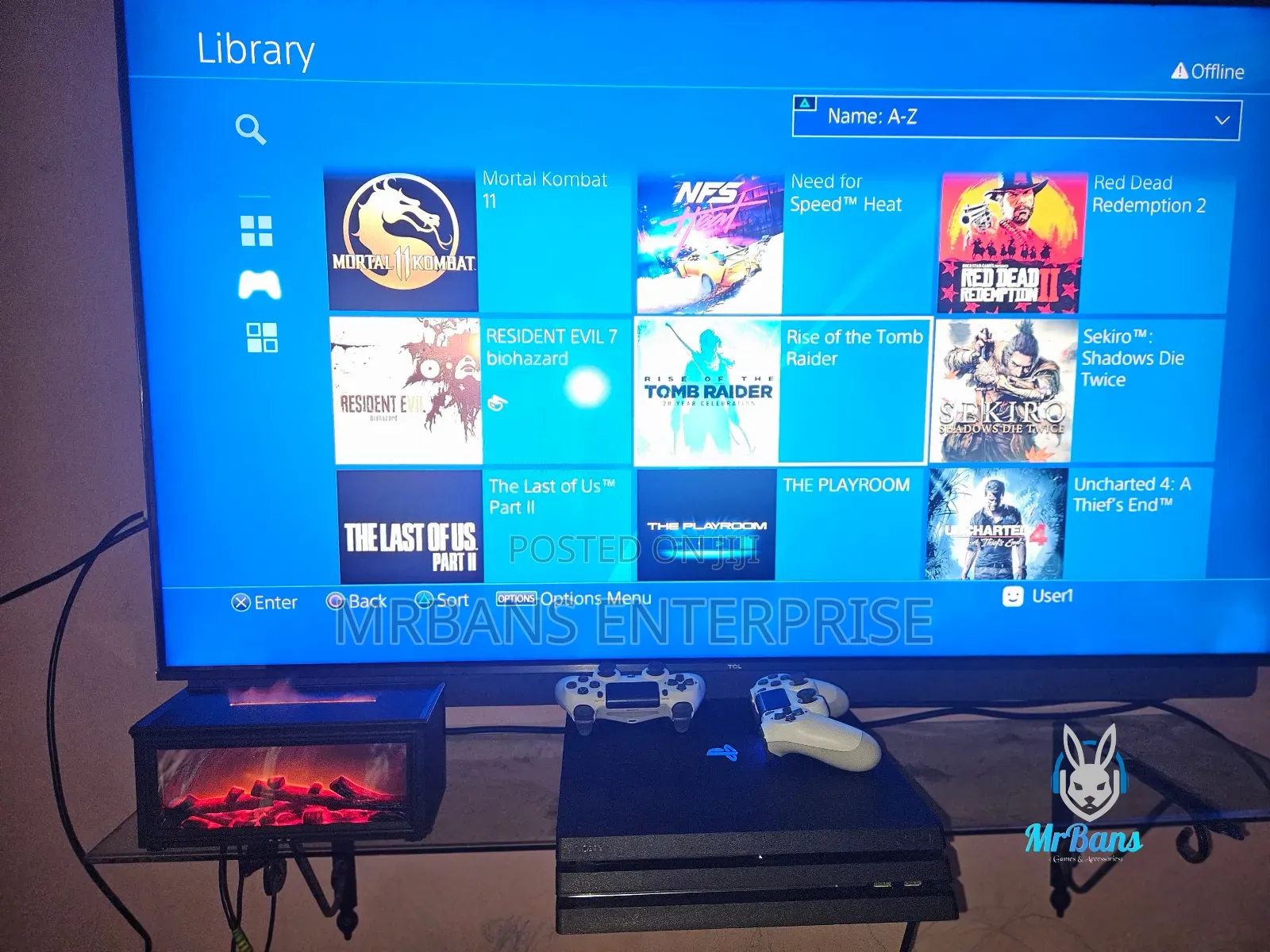 Playstation 4 Pro 1tb Jailbreak 17 Games 2 Controllers