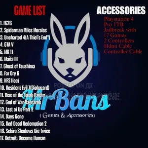Playstation 4 Pro 1tb Jailbreak 17 Games 2 Controllers