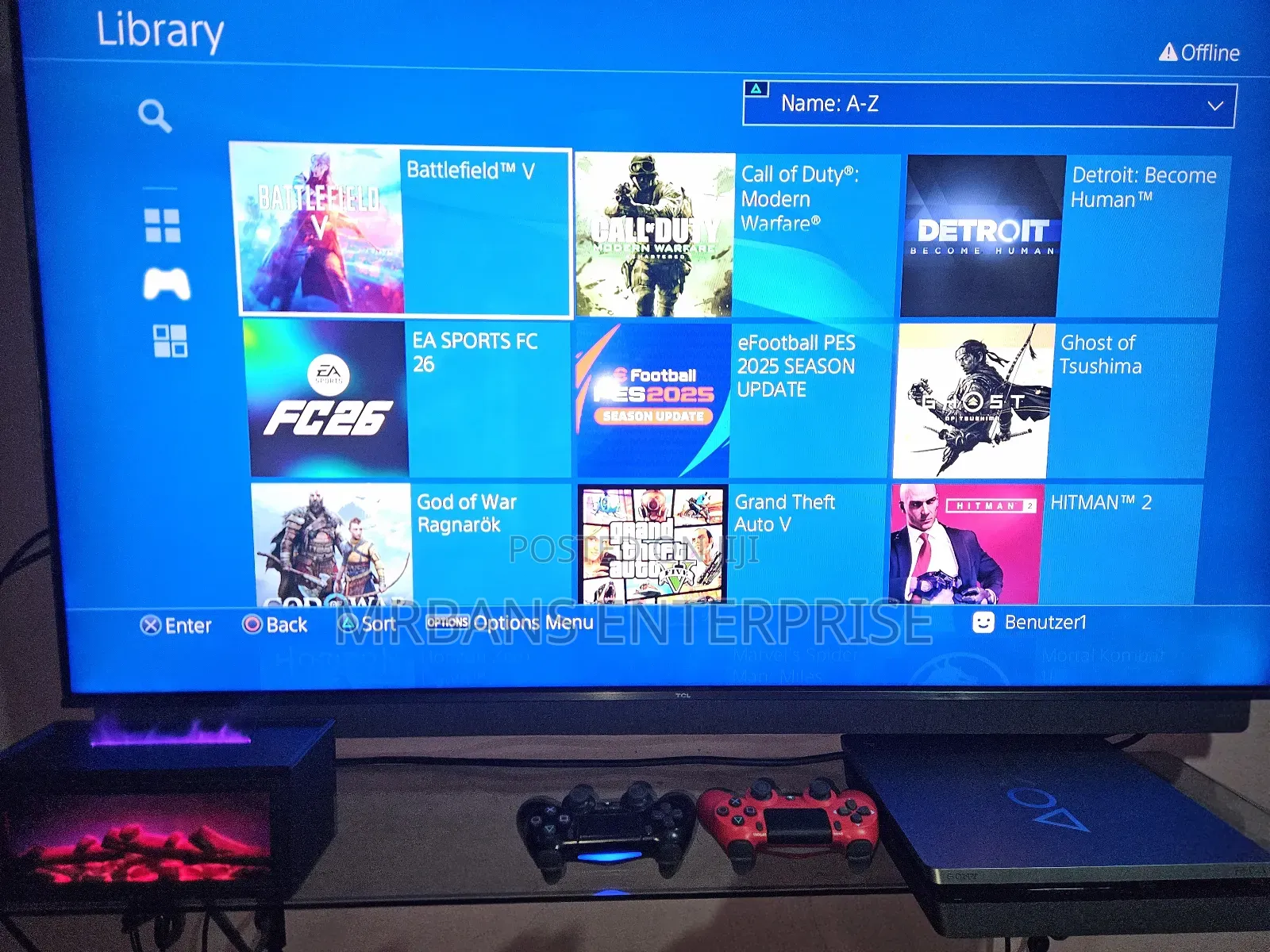 Playstation 4 Slim Jailbreak 1tb 16 Games 2 Controllers