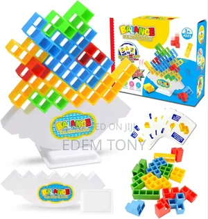 48 PCS Balance Building- Tetra Tower Stacking Blocks Game