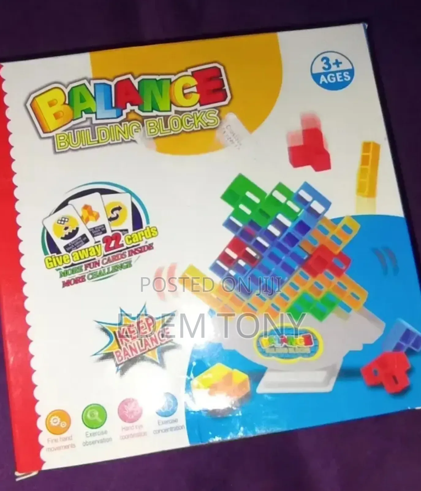 48 PCS Balance Building- Tetra Tower Stacking Blocks Game