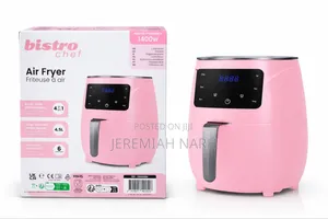 Bistro Chef Air Fryer 4.5 Litres Large, Handy Basket