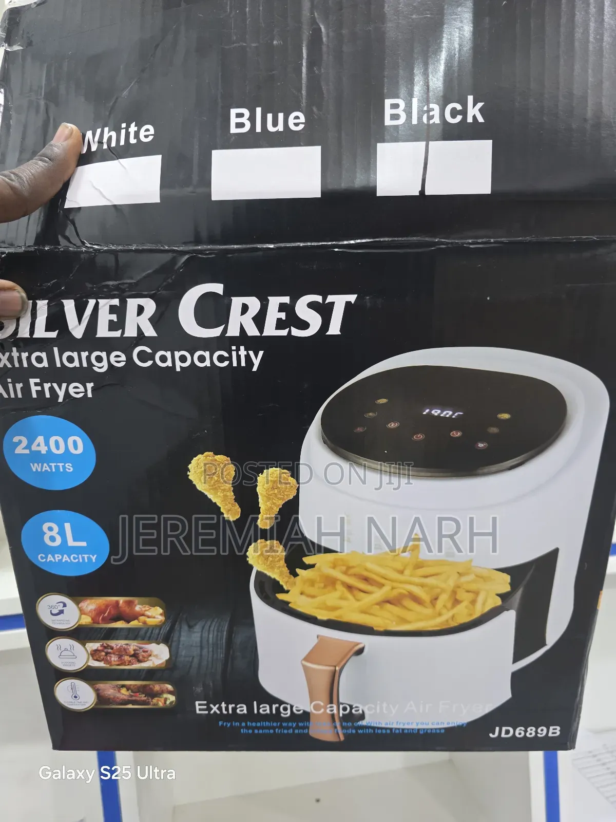 Silver Crest 8l Extra Large Capacity Air Fryer Over