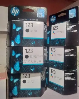 Hp 123 Tri Colour/Black Colour - Ink (Hp 2620)