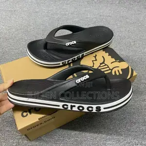 Crocs Slides Noise Black And White