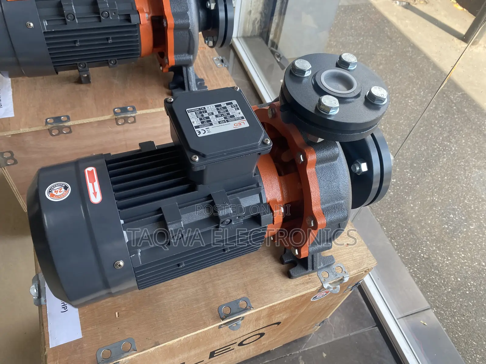 Power. 0utput: 5.5kw 7.5hp Leo Centrifugal 7.5hp Pump