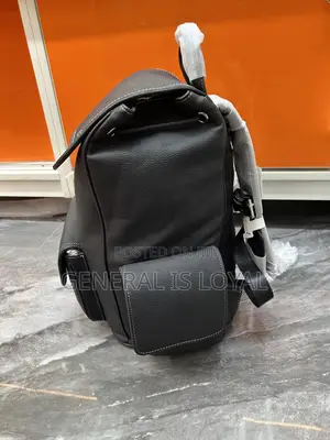 Dior Black Leather Backpack