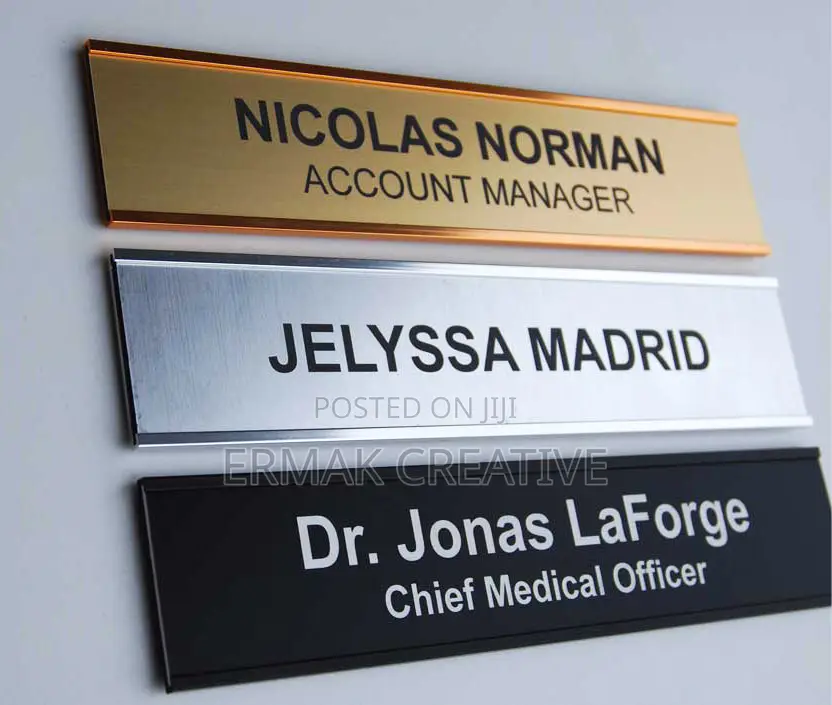 Door Label With Holder
