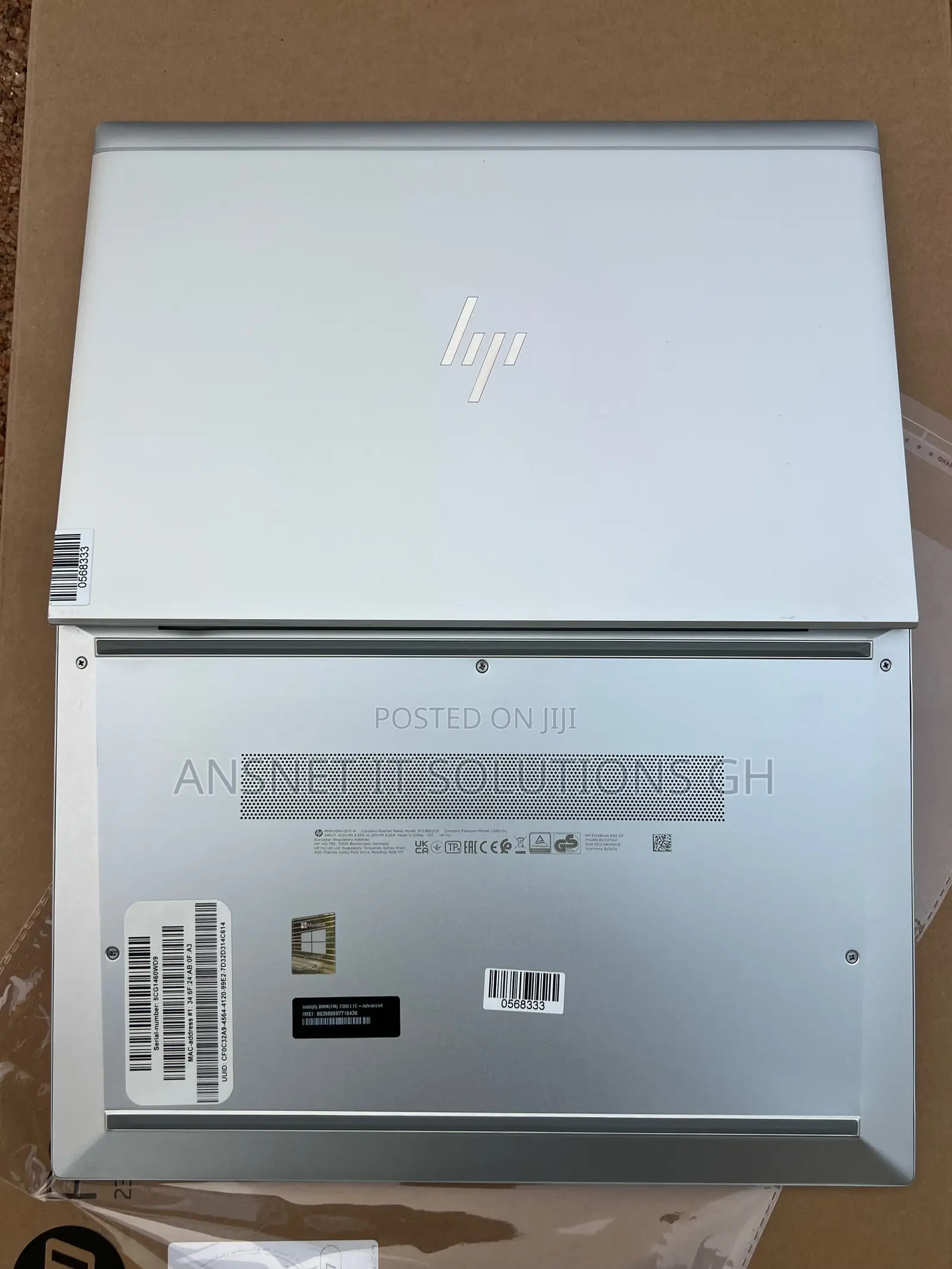 New Laptop HP EliteBook 845 G7 32GB AMD Ryzen 7 SSD 512GB