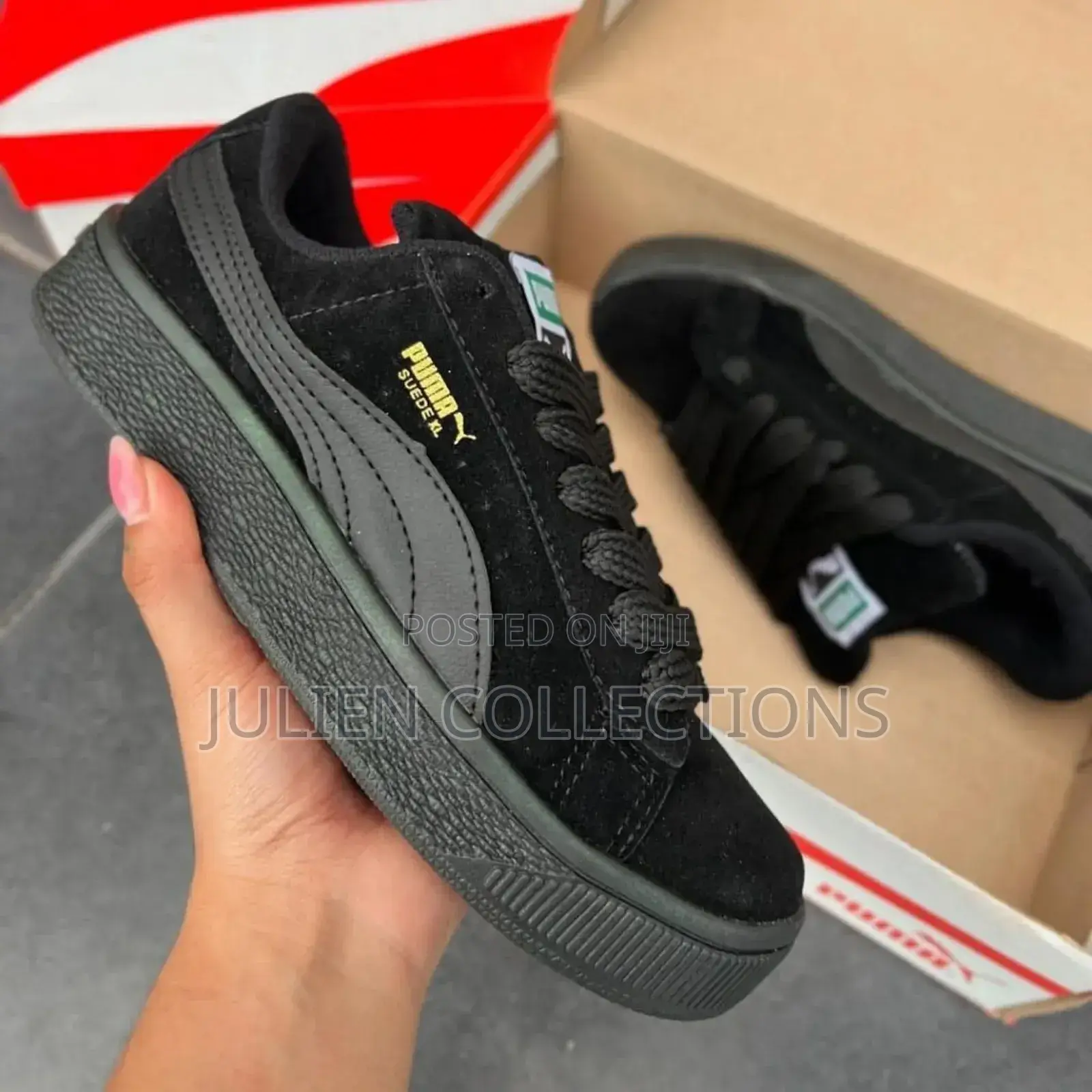 Puma Suede Og Black Suede Big Lace