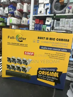Full Color 8 Channels CCTV Camera Kit