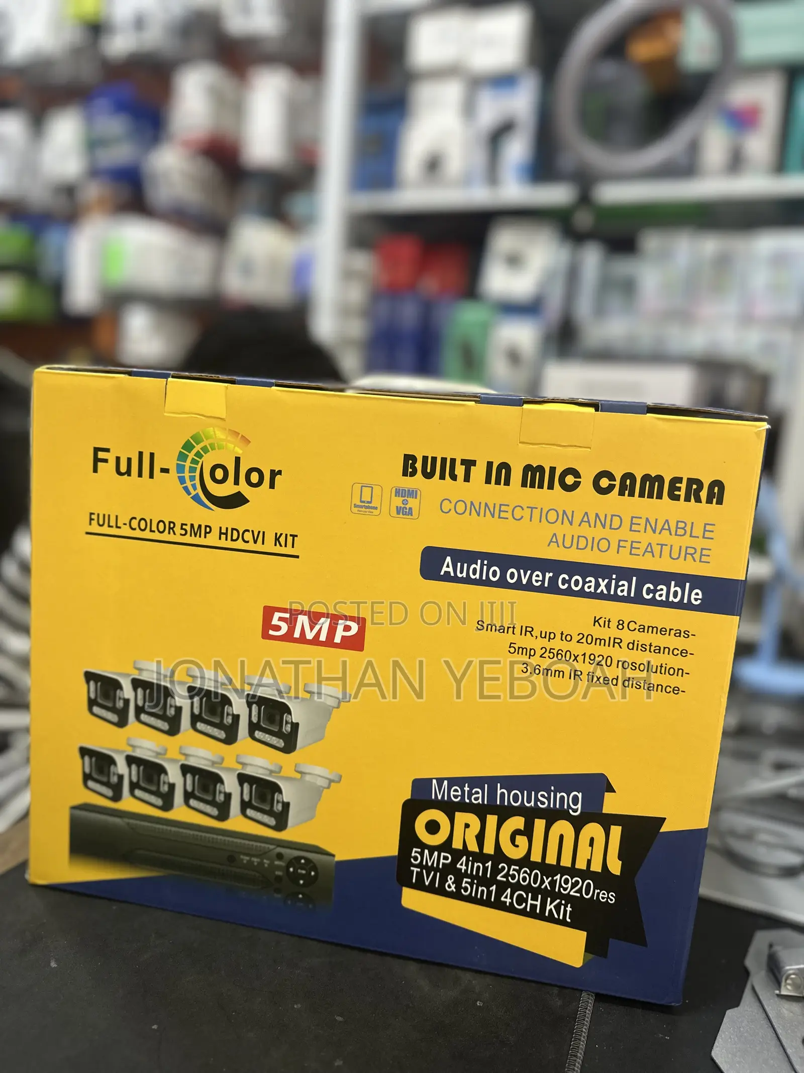 Full Color 8 Channels CCTV Camera Kit