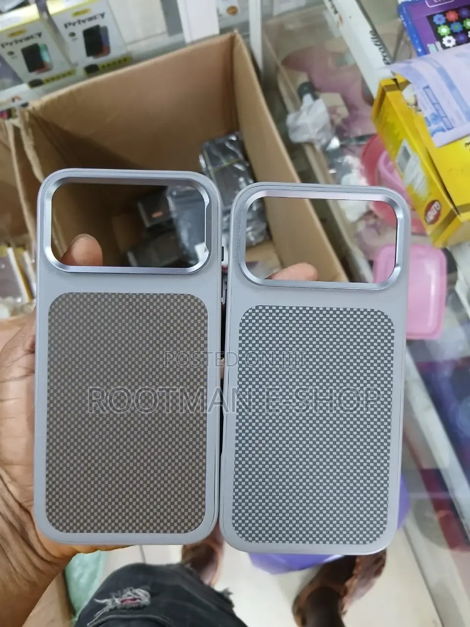 Premium Vegan Leather and Carbon Fibre Case for iPhone 17 Pro Max
