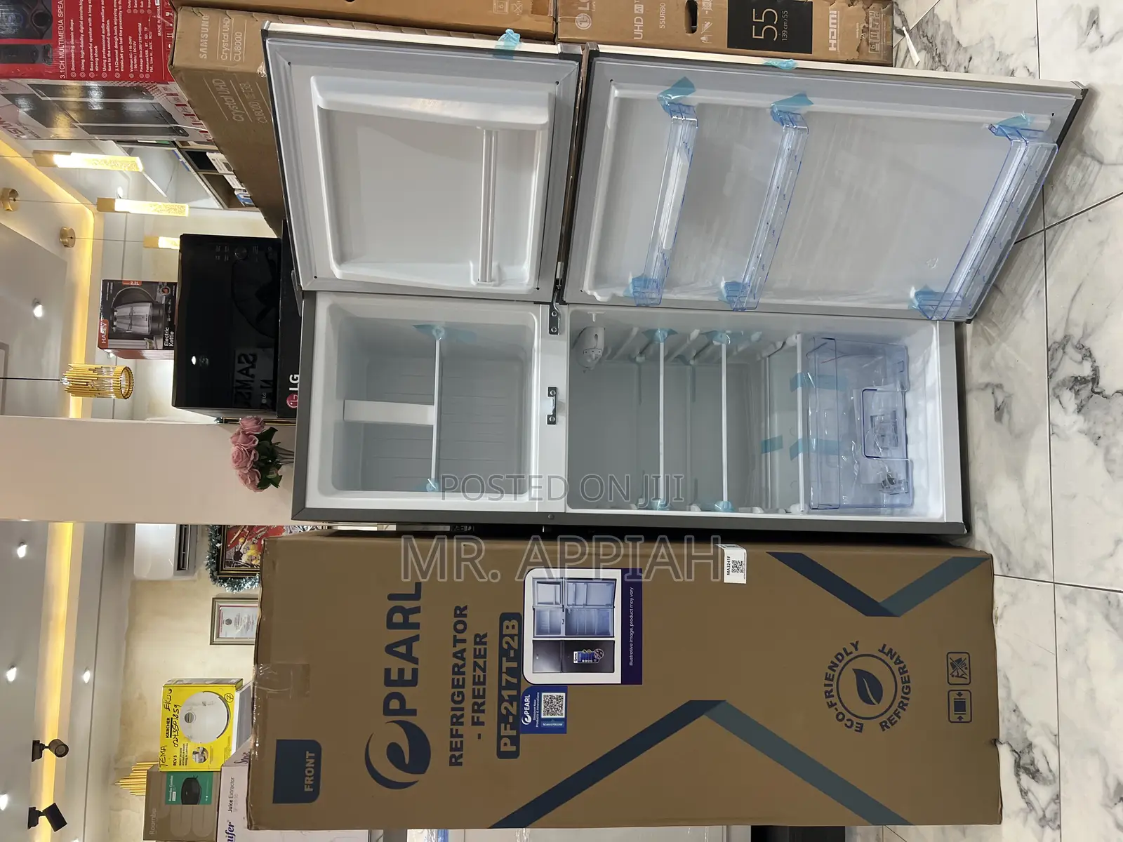 Authentic Pearl Pf-217-2b 138liters Electric Refrigerator(Gray)138l 