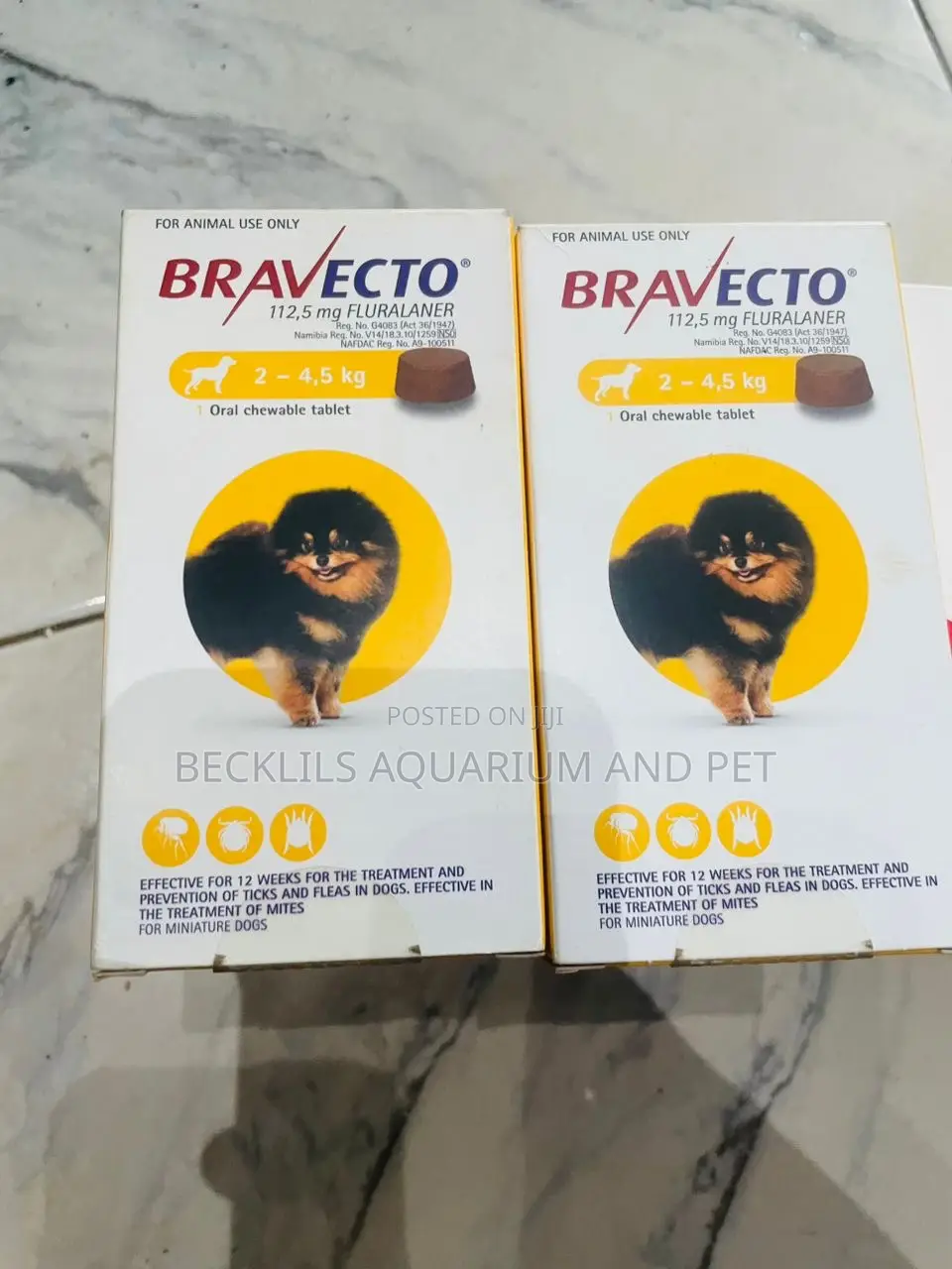 Bravecto Oral Chewable Tablet for Thick’S (2-4.5 Kg )